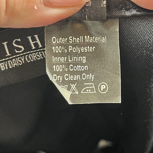 Lavish Daisy Corsets Top Women XL Blue Black Lace Dark Floral Whimsigoth Bustier - Picture 10 of 11